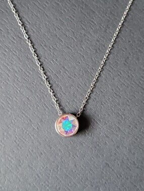 Touchstone Crystal by Swarovski Crystal Aurore Boreale Ice Necklace 1239N